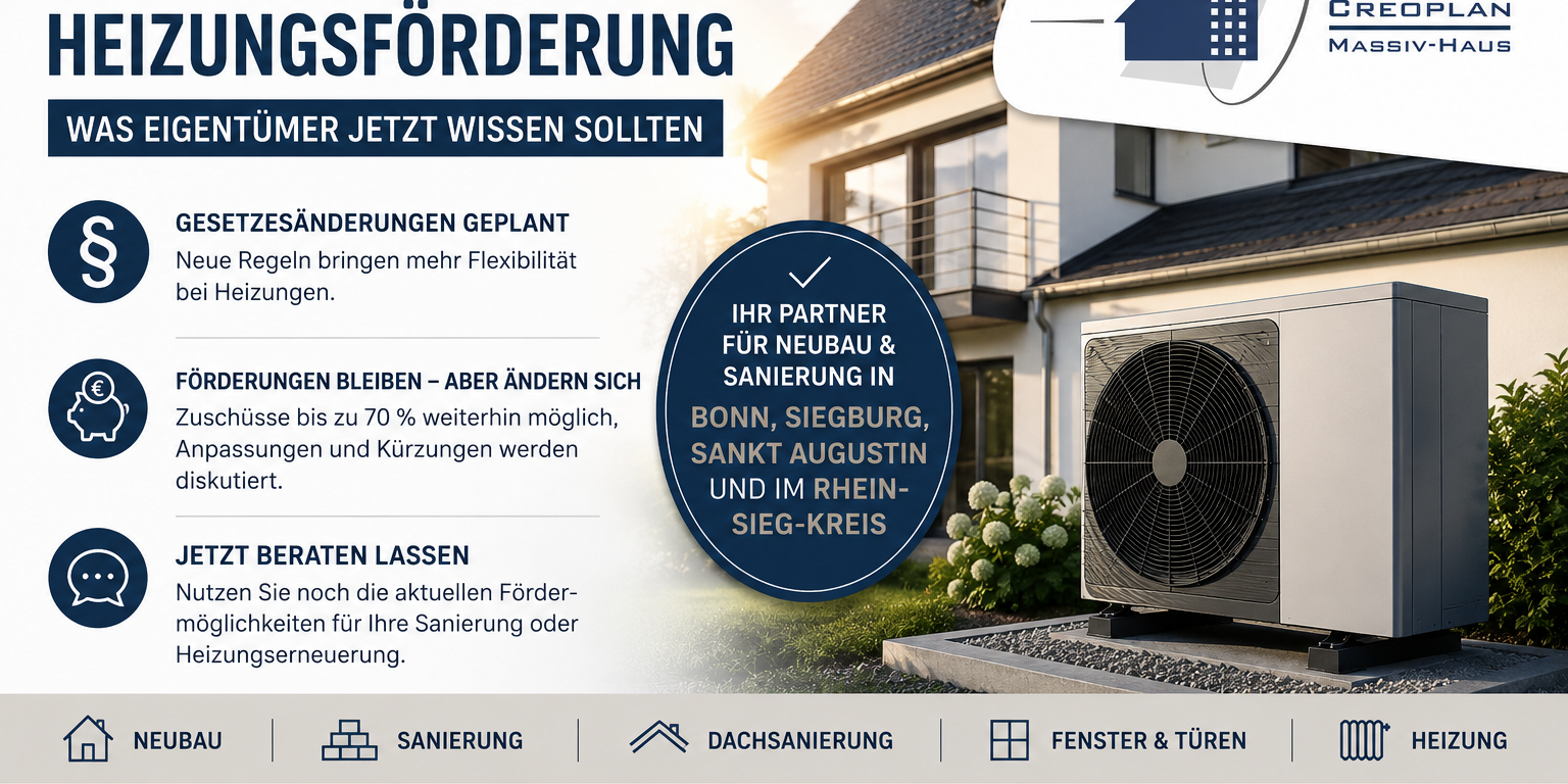 Neue Heizungsförderung: Das müssen Eigentümer wissen