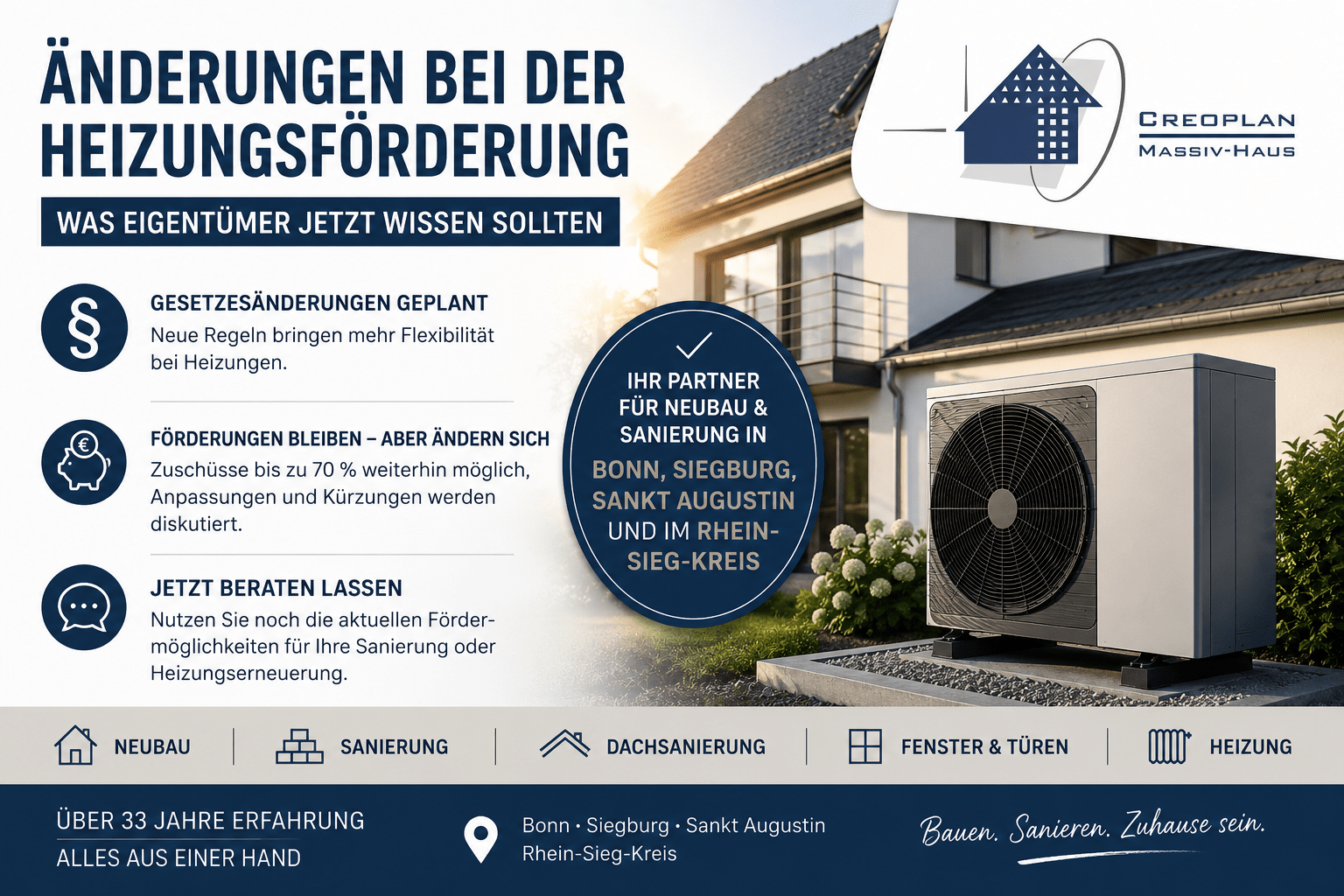 Neue Heizungsförderung: Das müssen Eigentümer wissen
